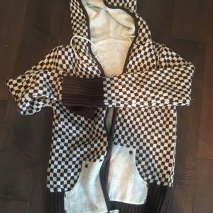 Vans super soft zip hoodie sweater - reversible!